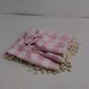 Softalker Checkered Tablecloth Rectangle, Heavy Weight Linen Gingham Outdoor Table Cloth with Tassel, Washable Wrinkle Free Buffalo Plaid Table Cover for Dining/Party/Home - 55 x 84 Inch, Pink