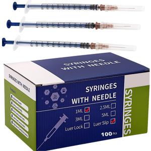 1ml 26 G 1/2inch Lab Supplies 100Pack Individually Packaged