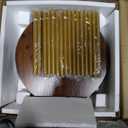 Rotating Bookshelf, 4 Tier Spinning Bookshelf Tower, 360° Display Unique Round Bookcase, Floor Standing Corner Revolving Bookshelf Storage Organizer for Small Spaces, Home Study Office, Gold