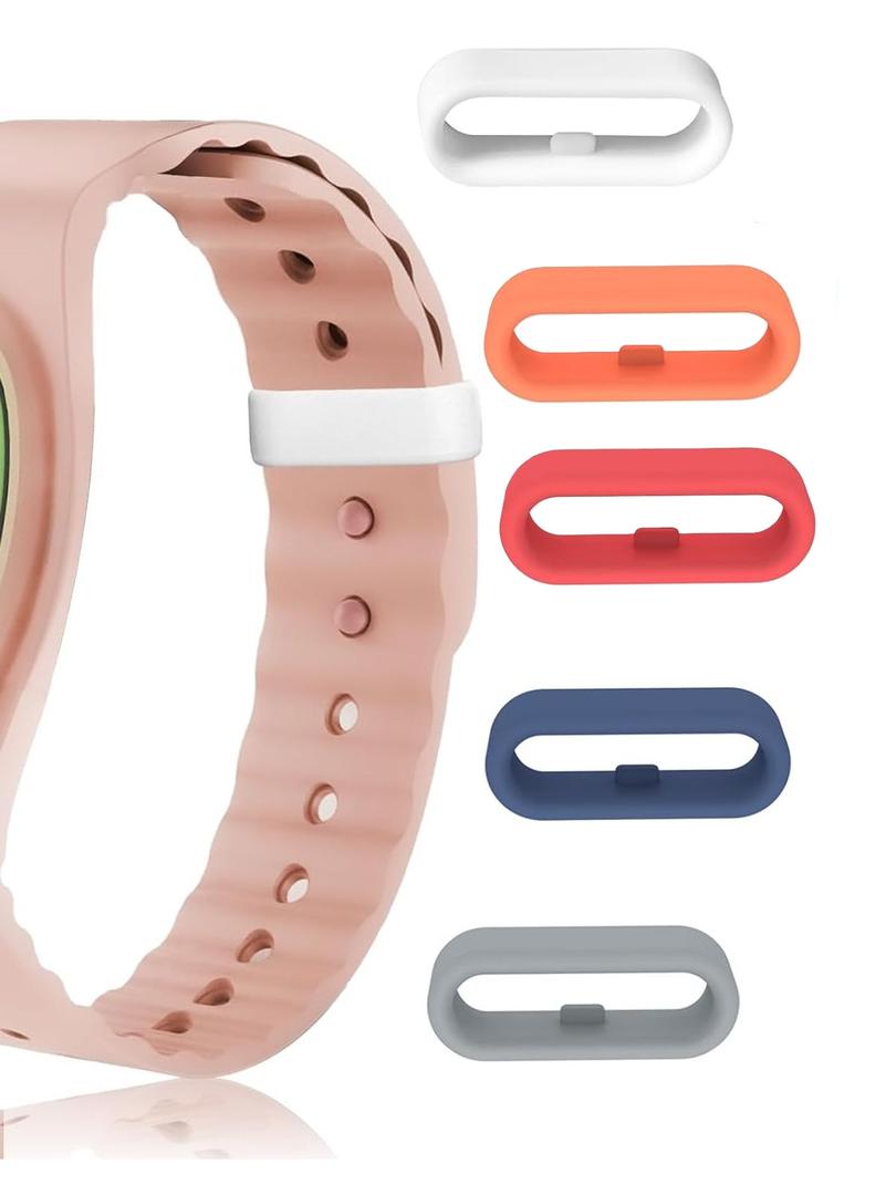Multi-Color Band Keeper, Magic band locks, Silicone Fastener Rings Security Loop/Holder/Clips Compatible with Fitbit Charge/Charge HR/Garmin Vivofit/Disney Magic Bands 1.0/2.0 & More