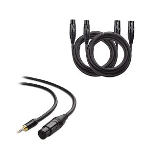 Cable Matters 2-Pack Premium XLR to XLR Microphone Cable 10 Feet & 1-Pack (1/8 Inch) Unbalanced 3.5mm to XLR Cable
