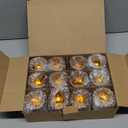 Amazon.com: SHMILMH Halloween Votive Candle Holders Set of 12 Black Gold Glass Tealight Candle Holders with 4 Patterns Table Centerpiece for Halloween Party Table Decorations : Home & Kitchen