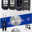 6 x (2 Pack) CR2032 OEM Remote Key Fob Battery 2032 Replacement for Honda (CRV Civic Accord Pilot Odyssey HRV Fit Passport Ridgeline Crosstour Insight Clarity CRZ) Smart Remote Check Fitment Guide