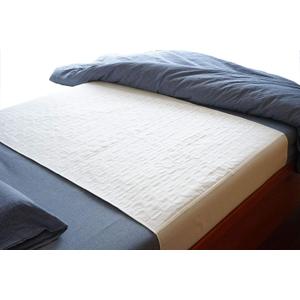 Pack of 2 Cotton Top-Layer Reusable Tuckable Underpads Incontinence Bed Pads Queen 34"X60" Washable 21" Wings