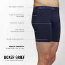 adidas Men's Microfiber Boxer Briefs Underwear (Multipack) Athletic Stretch-Fit (L)