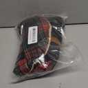 Queenmore Dog Winter Coat Warm Dog Jacket for Cold Weather, Quilting Puffer Plaid Coats for Small/Medium Dogs Waterproof,Girl/Boy Pet Christmas Coat,Pet Snowsuit with Leash Hole/Fleece Padding, S