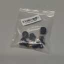6AN Female Flare to 3/8" Fuel Hardline Tube Fitting Adapter Aluminum Black 2Pcs