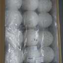 Riceshoot 12 Pcs 6 Inch Large Christmas Balls Ornaments for Tree with Peal Sparkle Sequin Big Glitter Christmas Tree Decor Xmas Shatterproof Hanging Balls for Xmas Holiday Party Supplies(White)