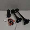 Air Horn for Truck Boats Car, 150DB Super Loud Train Horns Kit with 120 PSI Air Compressor (black, Dual)