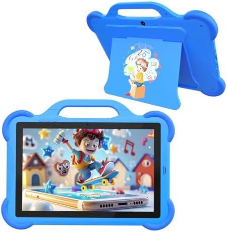 PEICHENG Kids Tablet, Android 14.0 10" Tablets for Kids, Parental Control Toddler Tablet with case Included 2+8MP Dual Camera, HD Screen, Pre-Installed Kids APPs (1PCS, Blue)