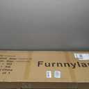 Furnnylane 4 Panel Short Room Divider Screen,Brown Freestanding Partition,Small Bamboo Panel Divider for Room Seperation,3.95 FT Tall