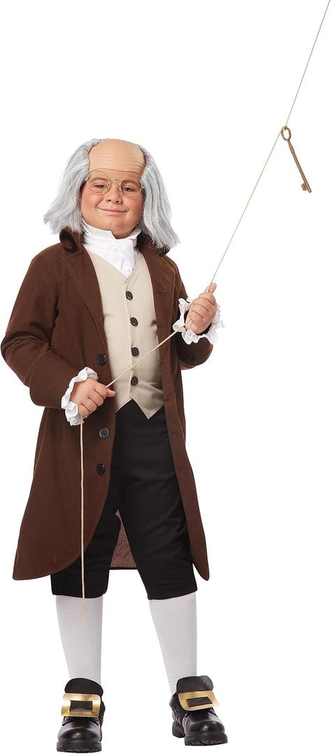 Boys Benjamin Franklin Costume (Medium)