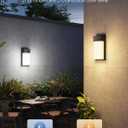 Govee Outdoor Wall Light, 2 Pack, 1500LM Smart RGBIC Porch Lights Outdoor with 45 Scene Modes, IP65 Waterproof for Outdoor Decor, Patio, DIY Wall Sconce Works with Alexa, Google Assistant and Matter