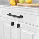 Asidrama 10 Pack 5 Inch(128mm) Matte Black Kitchen Cabinet Handles, Cabinet Pulls Kitchen Cabinet Hardware for Cupboard Drawer Pulls, 5" Hole Center, 10 Pack, Matte Black
