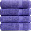 LANE LINEN Bath Towels Set of 4 (28"x54") - 100% Ring Spun Cotton Bathroom Towel Set - Durable, Quick Dry, Soft & Highly Absorbent Large Bath Towels - Holds Well After Multiple Washes - Blue Irish