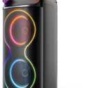 JYX Karaoke Machine for Adults, 24" Big Portable Bluetooth Speaker for Adults with RGB Light PA System Treble & Bass 500W, Support TWS/USB/AUX/TF Card/REC, for Home Party Outdoors