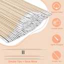 1000 Pcs Double Pointed Cotton Swabs for Nails, 4 Inch Lint Free Microblading Cotton Swab for Makeup, Nail Polish Clean Up Tool, for Beauty, Precision Makeup and Craft Applicators