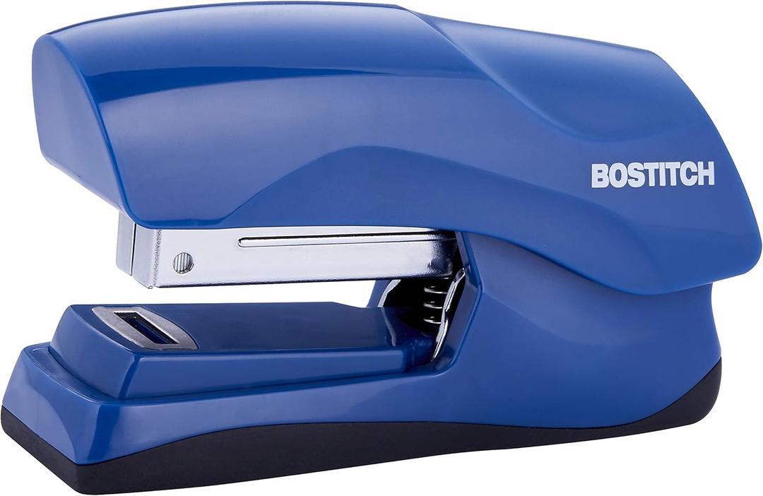 Bostitch Office Heavy Duty Stapler, 40 Sheet Capacity, No Jam, Half Strip, Fits into the Palm of Your Hand, For Classroom, Office or Desk, Navy Blue