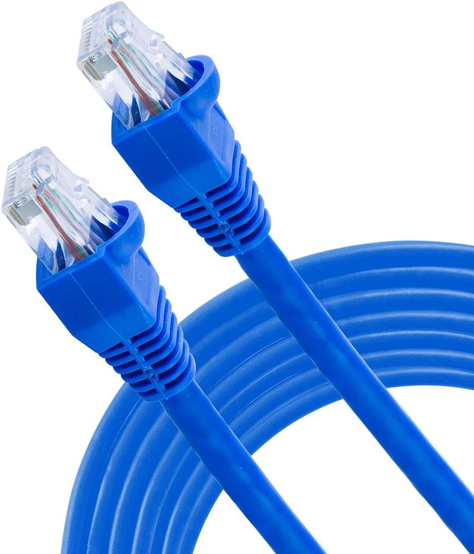 GE RJ11 High Speed Modem Cable, 14ft, 10x Faster Than Standard Cable, Blue 35288