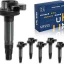 OEM 6 UF553 DG520 Ignition Coil for Ford 07-16 Edge 11-17 Explorer 11-16 F150 09-17 Flex 10-12 Fusion 11-15 Mustang for Lincoln 09-14 MKS 07-16 MKZ MKX 10-16 MKT for 09-13 Mazda 6 07-14 CX-9