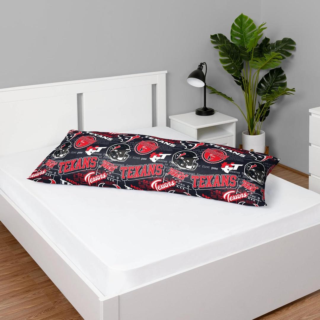 FOCO NFL Unisex-Adult NFL Team Logo Printed Plush Body Pillow