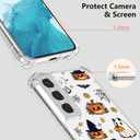 Spooky Halloween Case for Samsung S22, Slim Clear Cover with Cute Pumpkin & Ghost, Soft Touch Shockproof Bumper, 6.1" Protective Case