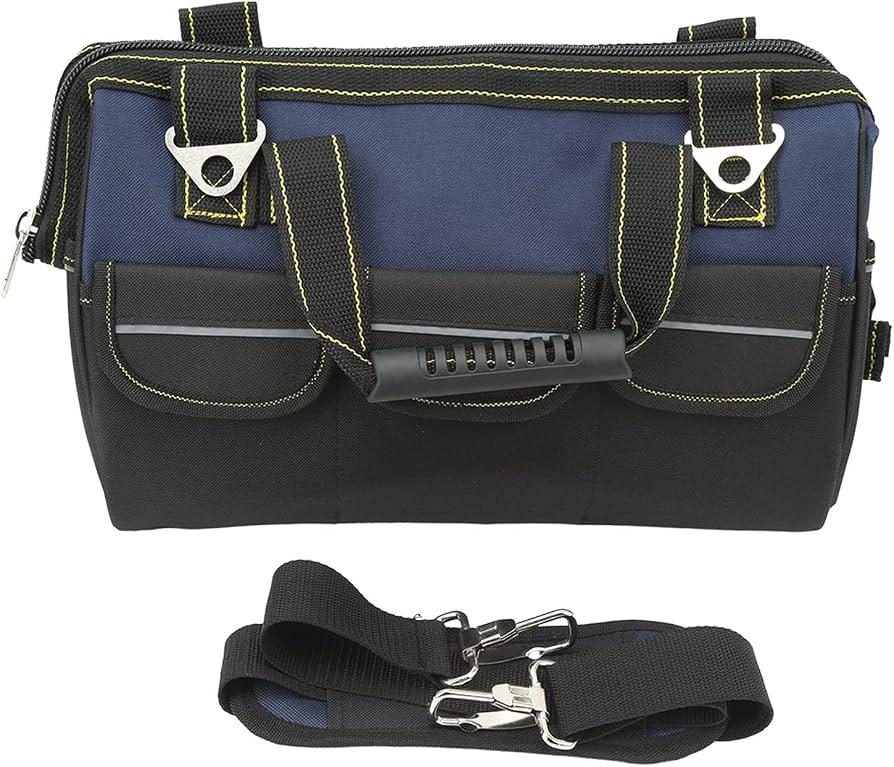 17in Tool Storage Bag Wide Heavy Duty Water Proof Nail Stitches Bottom Portable Handheld Tool Bag
