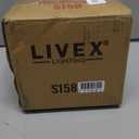 Livex Lighting S158 Bell Clip Chandelier Shade with Amber Beads, 3" x 6" x 5", Red Silk