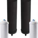 Huining Black Water Filtration System with Fluoride Filters for Purification - Gravity Water Filter for Survival