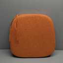 BUYUE Luxury  Pure Memory Foam Chair Cushion 1 Pack, Jacquard 16" U-Shape Comfortable Dining Chair Pad, Removable Slip Resistant Kitchen Chair Seat Cushion, (1 Piece, Orange)