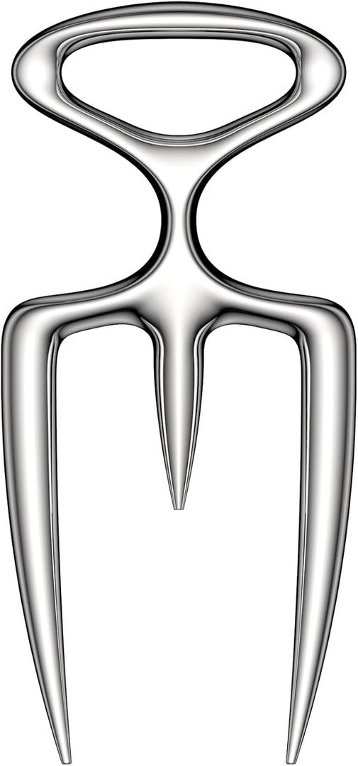 qAp quality art Practical-18/8 Stainless Steel Meat Carving Fork for Securely Holding and Slicing Large Cuts (6 Inch)