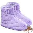 NEWGO Microwaveable Booties Feet Warmers for Women, Heated Foot Warmer with Natural Fillings, Heating Wrap for Cold Feet, Arthritis, Foot Stiffness, Plantar Fasciitis, Gifts for Women, Size: 11.8"x7.9"(30 cm x 20 cm)