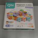 QBI Magnetic Blocks for Toddlers Ages 2-4STEM Magnetic Building Blocks with Trucks & Fruit TilesMontessori Magnet Building Cubes for KidsEducational Gifts for Boys & Girls Ages 2+ (32PCS)