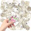 YOUKE OLA 50PCS Oyster Shells 3"-4" Oyster Shells Bulk Oyster Shells for Home Decor Vase Filler, Ornaments, DIY Arts and Crafts Sea Shells, Deeper Shells