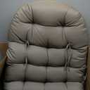 Sorra Home Trupedic Sunbrella Egg Chair Cushion, 1 Count (Pack of 1), Canvas Taupe