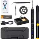 Cordless Soldering Iron Kit with LCD Display  Portable USB Rechargeable Soldering Tool for Electronics, DIY Projects, and Home Repairs
