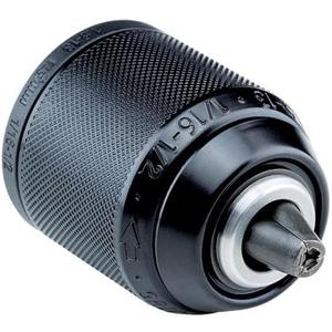 Keyless Drill Chuck Extra50-RV13 Rhm 1322450, for Milwaukee, 1/16"-1/2 Clamping Capacity, 9/16"-18 Mount, Metal, Radial Lock, Through-Hole Keyless Drill Chuck Extra50-RV13 Rhm 1322450, for Milwaukee, 1/16"-1/2 Clamping Capacity, 9/16"-18 Mount, Metal, Radial Lock, Through-Hole