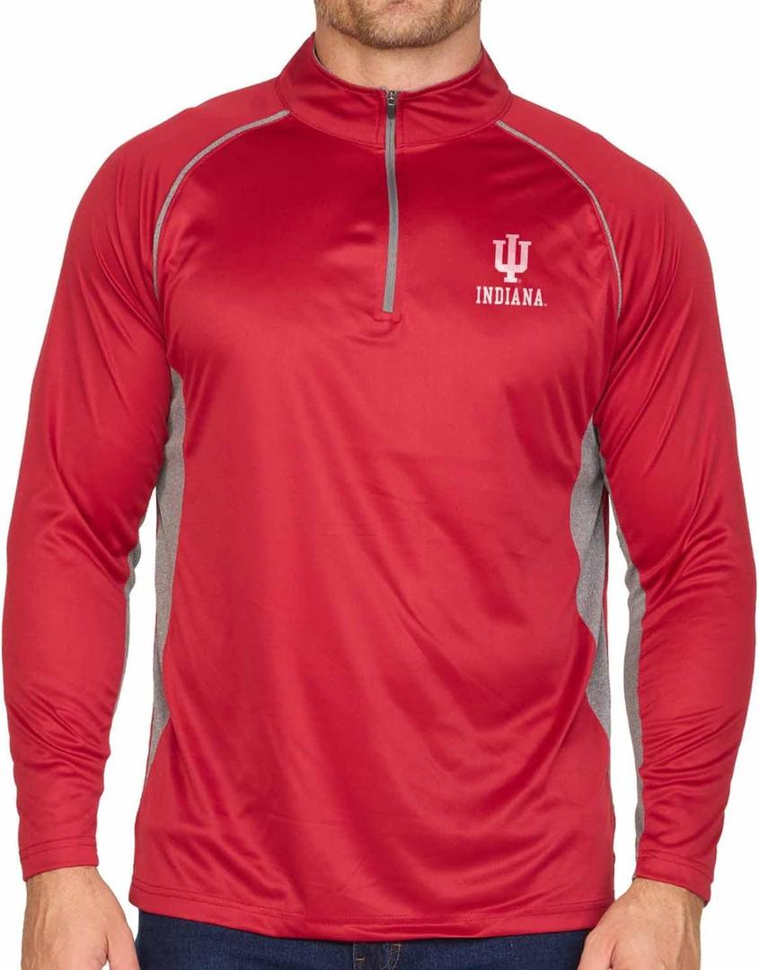 COLOSSEUM Mens NCAA Campus Classic Long Sleeve 1/4 Zip Windshirt, Performance Lightweight Quarter Zip, Athletic Design (X-Large, Cardinal)