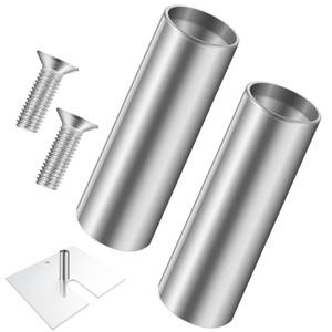 Dunzy 2 Pcs 1.8" Diameter Replacement Pin for Pipe and Drape Adjustable Uprites Heavy Duty 1.8 x 5.85 in Base Plate Fixing Pin for Wedding Birthday Party Backdrops Curtain Trade Events Decorations