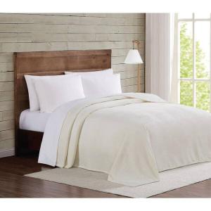 Blanket, No brand, Fabric, Velvet, Beige, 55×75 In