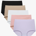 FallSweet No Show High Waist Briefs Underwear for Women Seamless Panties ( 5-pack ), Size: Large