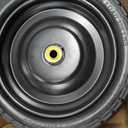 13 Inch Solid Rubber Tires, 4.00-6 Tire Flat Free with 5/8" Bearings, 2.17" Offset Hub for for GOR Garden Carts, Garden Wagon Carts, Trolleys, Hand Trucks and Utility Cart (2 Pack)