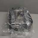 KYODOLED Medium Cash Box with Removable Money Tray, Key Lock Metal Storage Box with 2 Keys & Portable Handle, Safe Cash Drawer, 7.87"x 6.30"x 3.54", Black