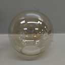 Hemoton Glass Lamp Shade Replacement for E27 Bulb 5.91 Inch Transparent Spherical Glass Globe with Dual Openings Cover Chandelier Light Fixture Shade