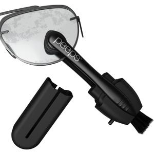 Peeps Eyeglass Cleaner - Lens Cleaner for Eyeglasses, Sunglasses, Eyewear - Soft Touch Black