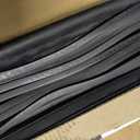 Alophoty 20 FT Garage Door Seal Bottom Kit - Heavy Duty EPDM Rubber U+O Ring Weather Stripping with Pre-drilled Aluminum Track, Universal Replacement Stops Rain, Drafts & Pests, Easy to Install