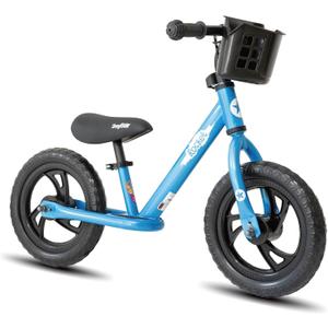 JOYSTAR 12/14 Inch Kids Balance Bike for 18months-5 Years Old Boys Girls, Lightweight Toddler Balance Bikes with Footrest and Handlebar Basket or Doll Seat (Blue)