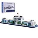 JXRLMB Architecture White House Modle Kit Micro Building Blocks Sets for Adults World Famous Landmark Collection Set U.S. Capital 3520 PCS for Teens 14+