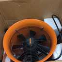 VEVOR Air Mover Blower Fan 12 Inch, 3198CFM 585W with 16.4ft Flexible Duct, Industrial Portable Ventilator Blower/Exhaust, Orange