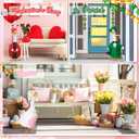 11 Set Holiday Porch Goose Outfits All Seasons Goose Clothes Umbrella Easter Statue Costume for Patio Lawn Outdoor
